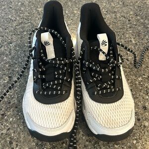 Under Armour Kids White and Black Sneakers